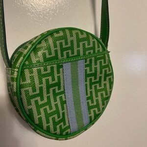 Tommy Hilfiger Green and White Crossbody Bag